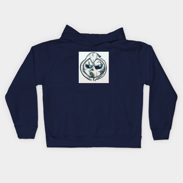 Into the Knight - Mad Ball Head Kids Hoodie by Into the Knight - A Moon Knight Podcast